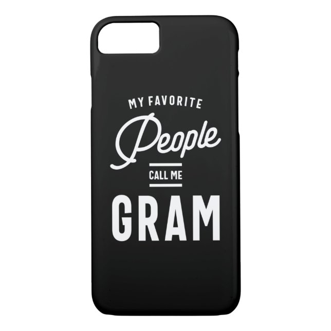 My Favourite People Call Me Gram Case-Mate iPhone Case (Back)