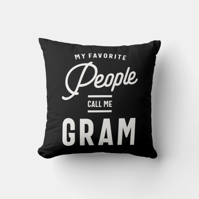 My Favourite People Call Me Gram Cushion (Front)