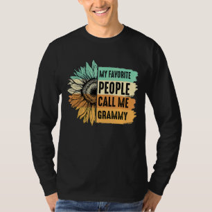 My Favourite People Call Me Grammy Sunflower Mothe T-Shirt
