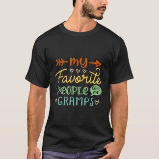 My Favourite People Call Me Gramps Cool Mens Gift  T-Shirt