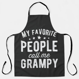 my favourite people call me grampy apron