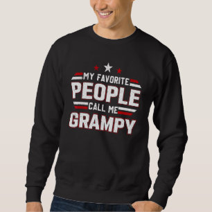 My Favourite People Call Me Grampy Men Retro Decor Sweatshirt