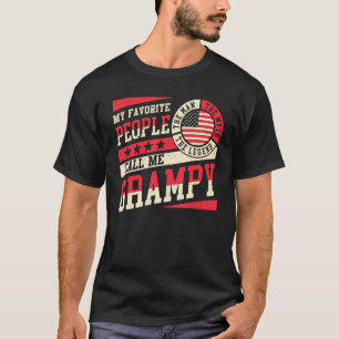 My Favourite People Call Me Grampy Men Vintage Gra T-Shirt