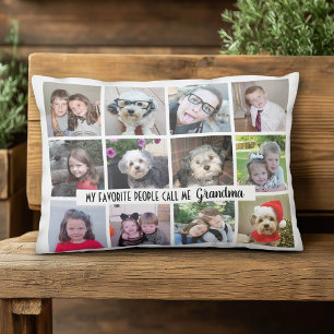 My Favourite People Call Me Grandma - 12 photos Decorative Cushion