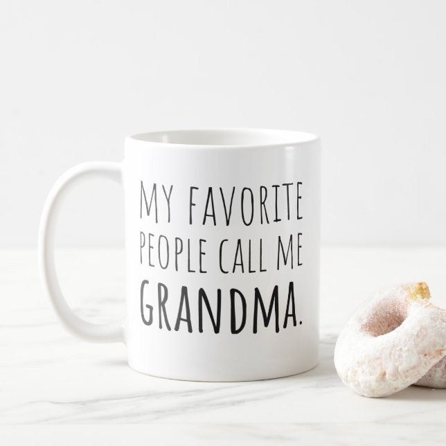 My Favourite People Call Me Grandma Coffee Mug (With Donut)