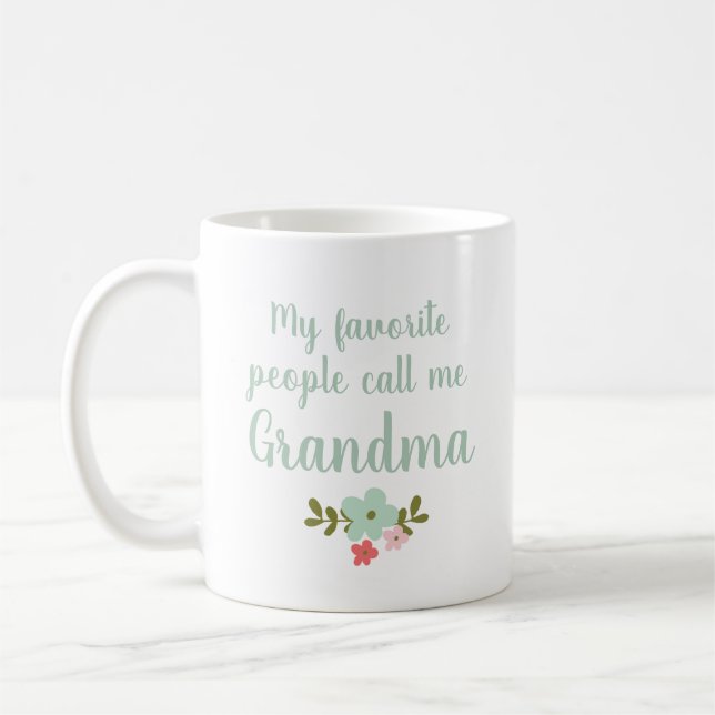 My Favourite People Call Me Grandma Coffee Mug (Left)