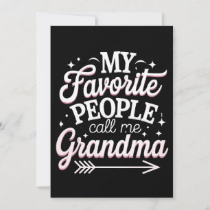 My Favourite People Call Me Grandma Mother’s Day Invitation