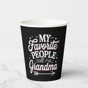 My Favourite People Call Me Grandma Mother’s Day Paper Cups