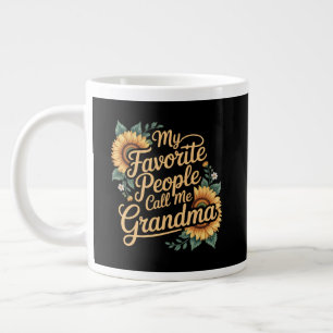 My Favourite People Call Me Grandma Mother's Day Large Coffee Mug