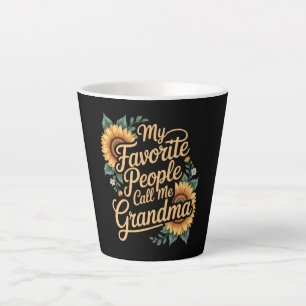 My Favourite People Call Me Grandma Mother's Day Latte Mug