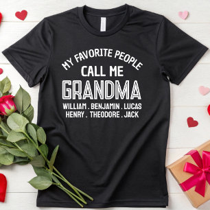 My Favourite People Call Me Grandma Mother's Day T-Shirt