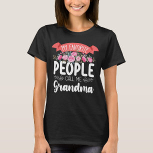My Favourite People Call Me Grandma Mother's Day T-Shirt