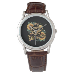 My Favourite People Call Me Grandma Mother's Day Watch