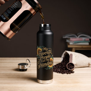 My Favourite People Call Me Grandma Mother's Day Water Bottle