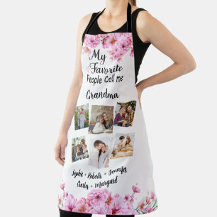My Favourite People Call Me Grandma, Names & photo Apron