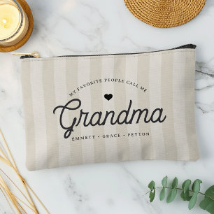 My Favourite People Call Me Grandma Personalised Accessory Pouch