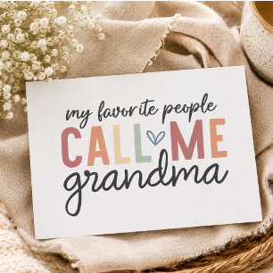 My Favourite People Call Me Grandma Rectangular Sticker