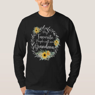 My Favourite People Call Me Grandma Women Daisy Gr T-Shirt