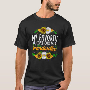 My Favourite People Call Me Grandmother Sunflower T-Shirt