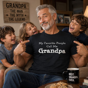 My Favourite People Call Me Grandpa Fathers Day T-Shirt