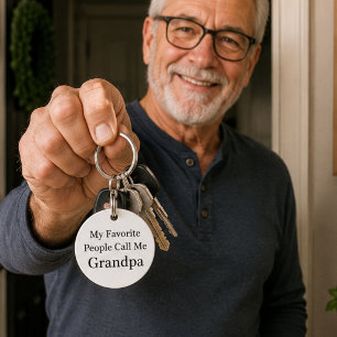 My Favourite People Call Me Grandpa Funny Keychain