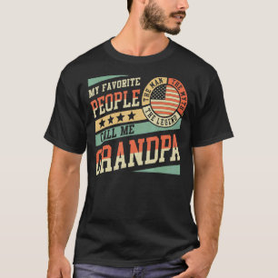 My Favourite People Call Me Grandpa Men Vintage Gr T-Shirt