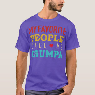 My favourite people call me grumpa vintage retro T-Shirt