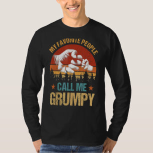 My Favourite People Call Me Grumpy Mens Family Fat T-Shirt