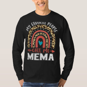 My Favourite People Call Me Mema Cute Mother's Day T-Shirt