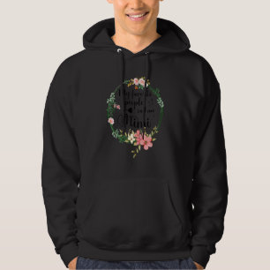 My Favourite People Call Me Mimi Women Floral Gran Hoodie