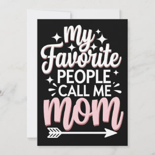 My Favourite People Call Me Mum Mother's Day Flora Invitation