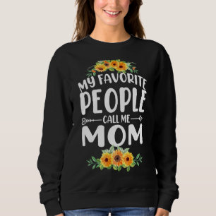 My Favourite People Call Me Mum Sunflower Mother's Sweatshirt