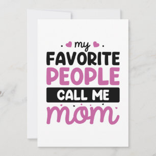 My Favourite People Call Me Mum Thank You Card