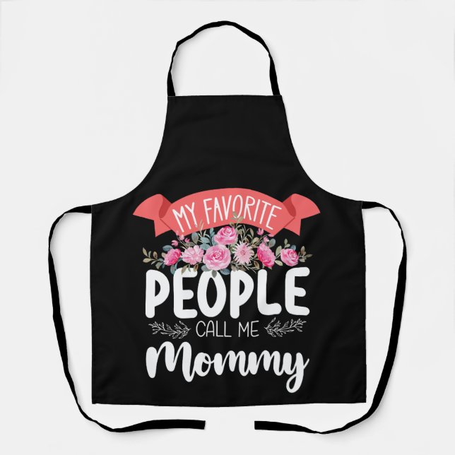 My Favourite People Call Me Mummy Mother's Day Apron (Front)