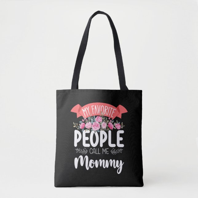 My Favourite People Call Me Mummy Mother's Day Tote Bag (Front)