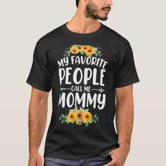 My Favourite People Call Me Mummy Sunflower Mother T-Shirt