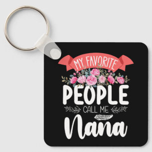 My Favourite People Call Me Nana Mother's Day Key Ring