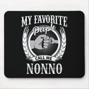 My Favourite People Call Me Nonno Italian Grandpa Mouse Mat