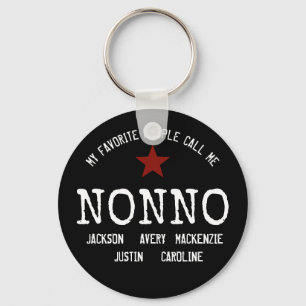 My Favourite People Call Me Nonno Personalised Key Ring