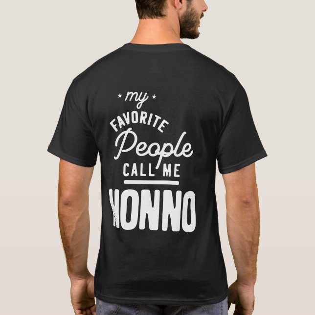 My Favourite People Call Me Nonno T-Shirt (Back)