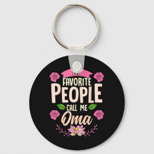 My Favourite People Call Me Oma Shirt Mothers Day Key Ring