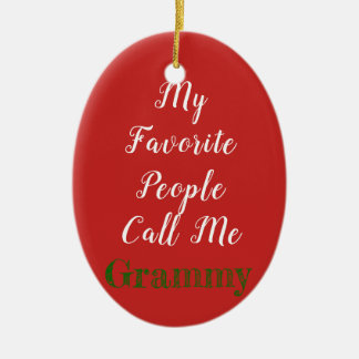 My favourite people call me...ornament ceramic tree decoration