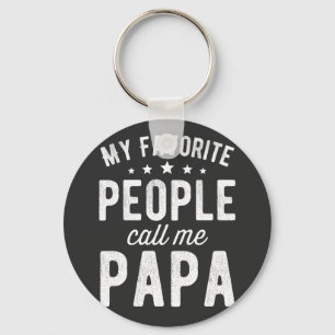 My Favourite People Call Me Papa Key Ring