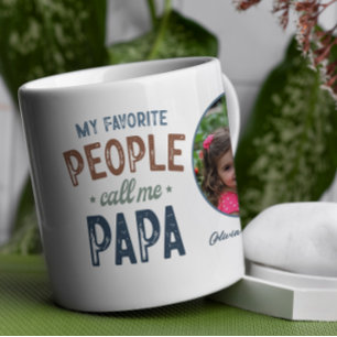 My Favourite People Call Me Papa Personalised Coffee Mug