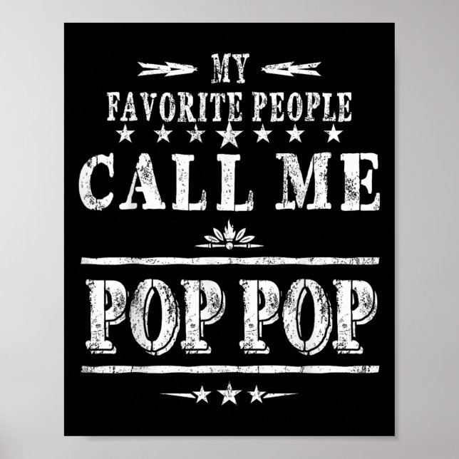My Favourite People Call Me Pop Pop  Poster (Front)