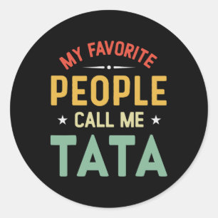 My Favourite People Call Me S Breast Vintage S Bre Classic Round Sticker
