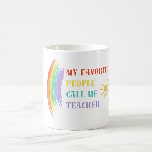 My Favourite People Call Me Teacher Mug | Cute Min (Center)