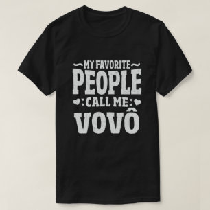 My Favourite People Call Me Vovo Funny Grandpa Gif T-Shirt