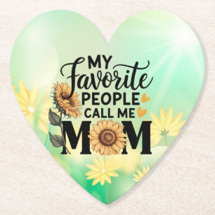 My Favourite People Call Mum-56392 Paper Coaster