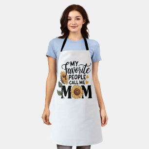 My Favourite People Call Mum Funny Mum Family Gift Apron